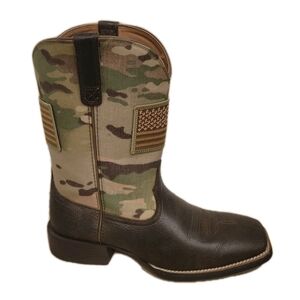 Ariat Men's Black and Camouflage Western Boots